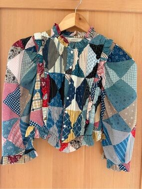 Doen XS Amadine patchwork top